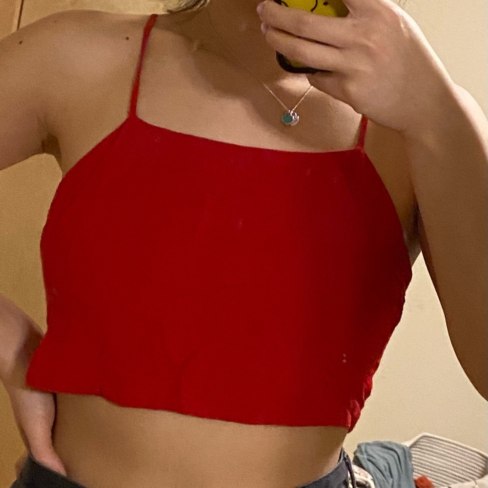 John Galt tie cropped top